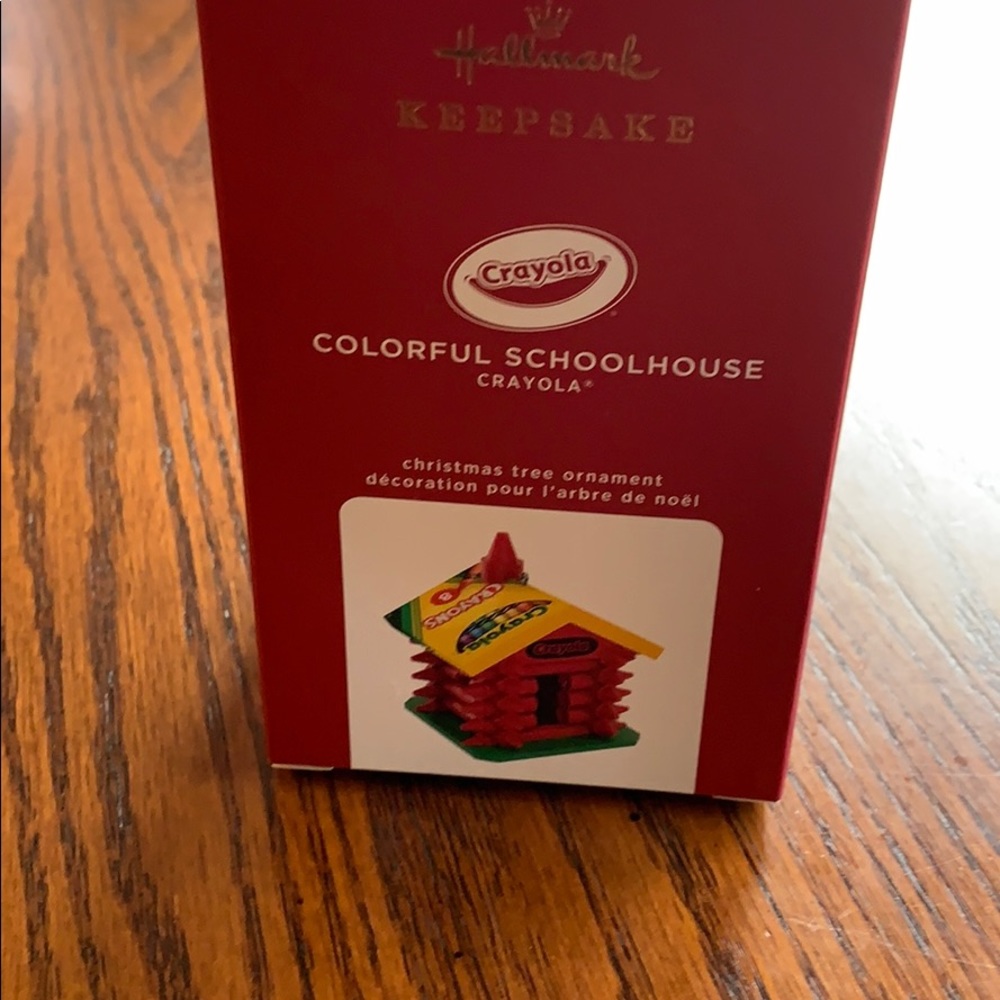 Hallmark  Crayola colorful schoolhouse